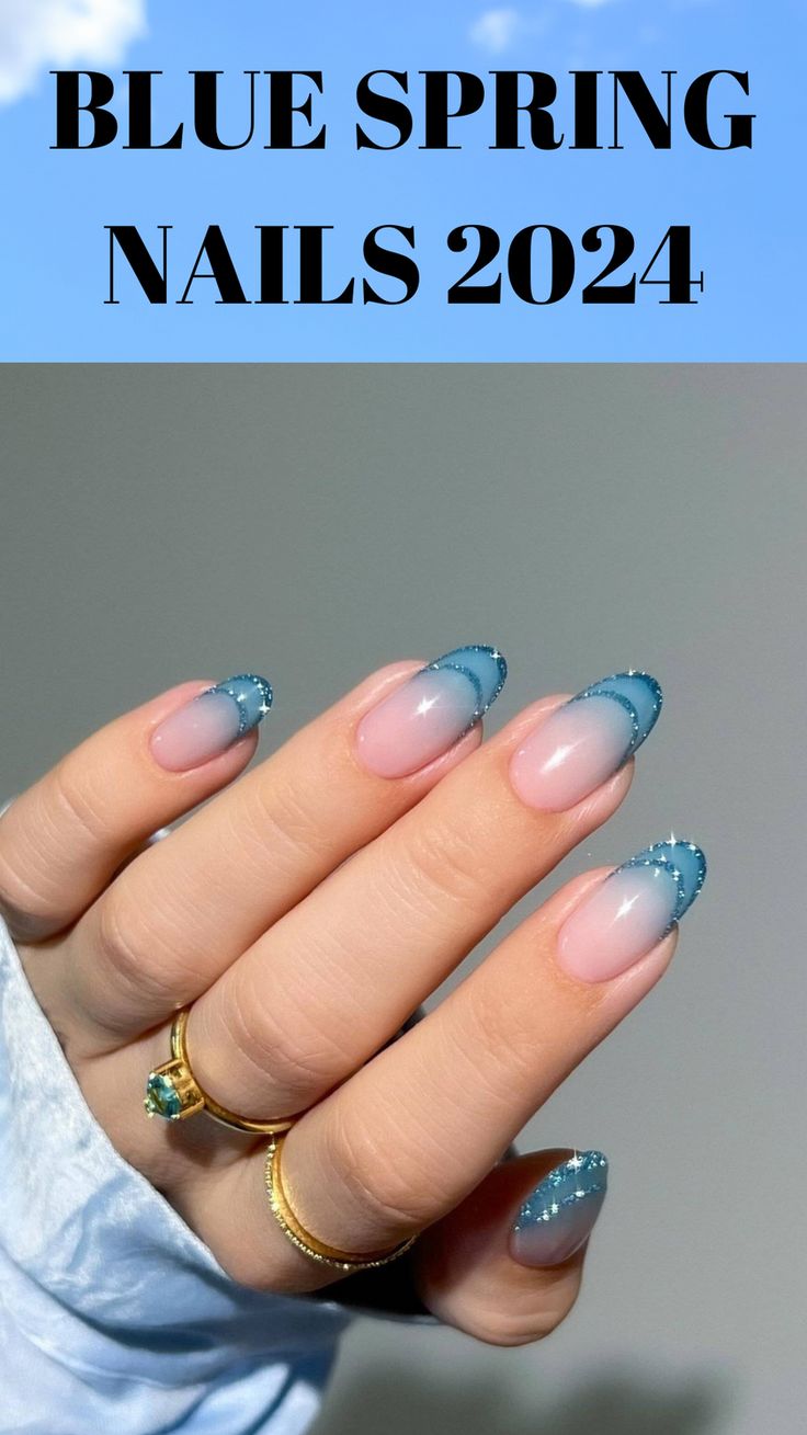 Indulge in the ethereal beauty of Blue Spring Nails 2024! This dreamy nail art features soft pastel hues, delicate clouds, and graceful butterflies, perfect for expressing your romantic soul. Elevate your spring style with this enchanting nail design. 💙🦋 #SpringNails2024 #NailArt #BlueNails #ButterflyNails #CloudNails #RomanticStyle #PinterestNails Blue Spring Nails, Dreamy Nail, Blue Spring, Nails 2024, Blue Springs, Pastel Hues, Ethereal Beauty, Spring Style, Romantic Style