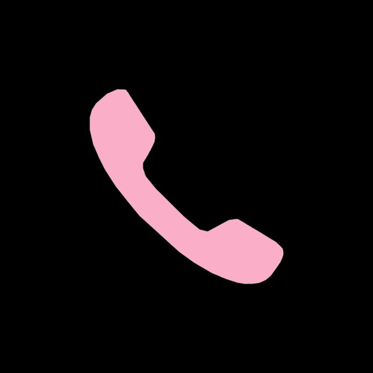 a pink phone on a black background with the letter c in it's center