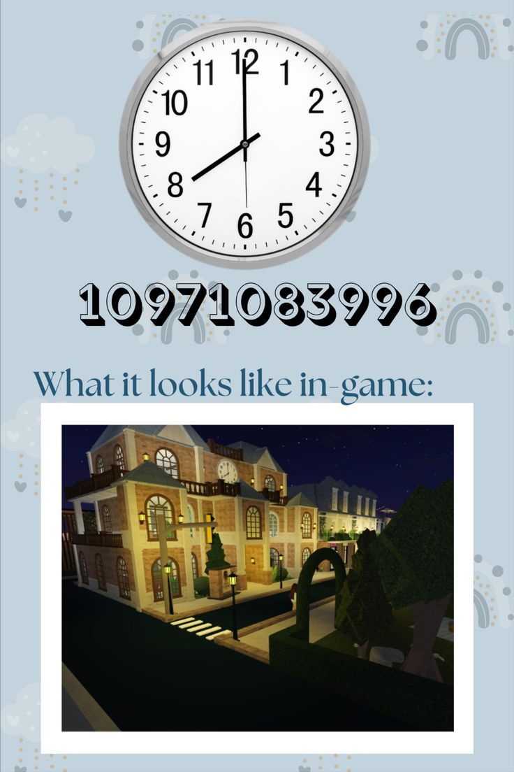 an image of a clock with the words what it looks like in game