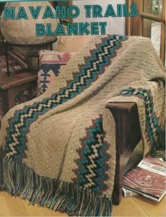 the cover of navajo trails blanket