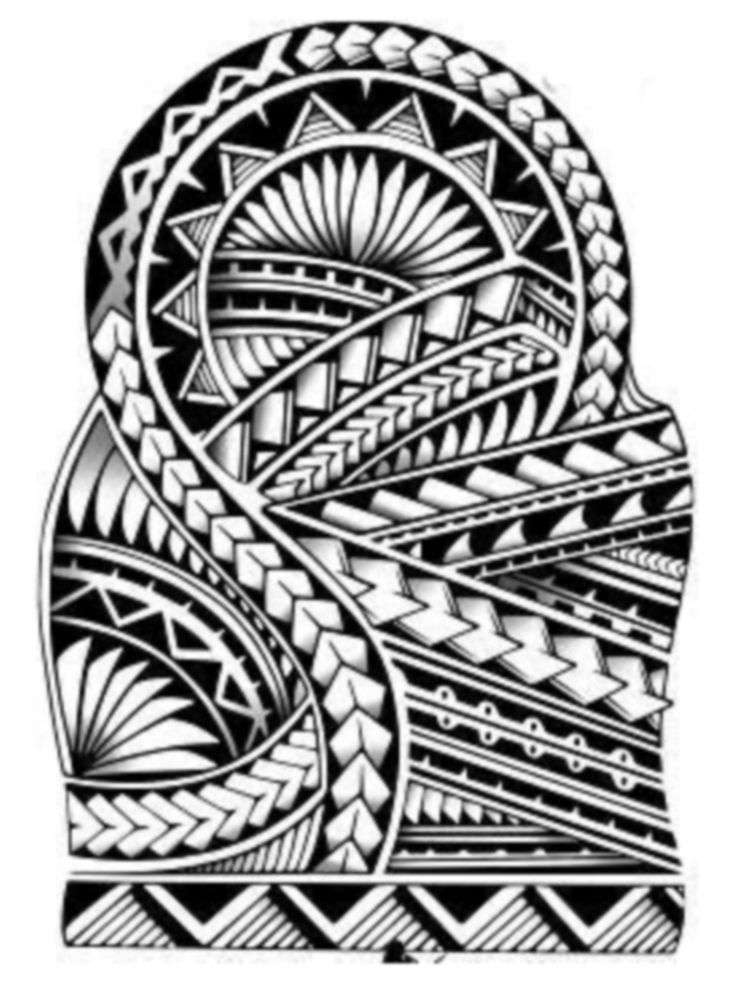 a black and white drawing of a person's head with an intricate design on it