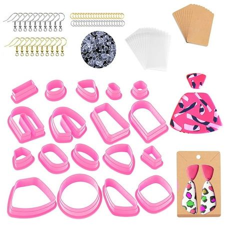 the pink accessories are ready to be used in this crafting activity set for kids