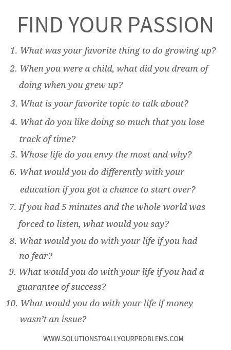 Passion Vs Career, Finding Your Purpose Questions, Things To Educate Yourself On, Whats Your Passion, Ikigai Journal Prompts, Finding Your Personality, Self Questions Life, Journal Prompts To Find Your Passion, Questions To Find Your Purpose