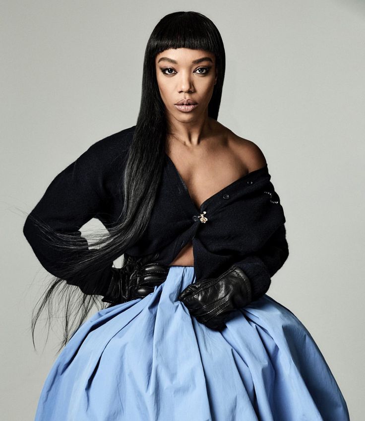 Naomi Ackie | These photos are insane 🤩 thank you @numero_netherlands Photographer @smiggi Stylist @mrsemilyevans Makeup @kennethsohmakeup Hair… | Instagram Naomi Nagata, Naomi Campbell Bangs, Naomi Ackie, Naomi Photoshoot, Numero Netherlands, Naomi Necklace, Hair Instagram, Hair Tutorial, Netherlands