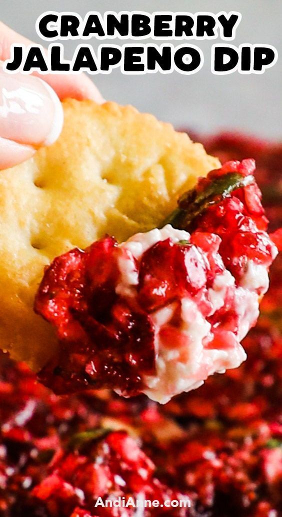 cranberry jalapeno dip is an easy appetizer that everyone will love