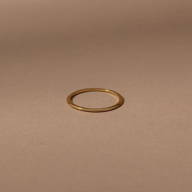 Simple Life Vermeil Ring | Gold | Product Image | Uncommon James Everyday Simple Stackable Rings In Recycled Gold, Everyday Rings In Recycled Gold, Open Ring Style, Recycled Gold Open Rings For Everyday Wear, Everyday Gold Stackable Rings, Everyday Open Ring In Recycled Gold, Everyday Stackable Rings In Recycled Gold, Timeless Gold Stackable Rings For Everyday, Classic Everyday Stackable Rings In Recycled Gold, Everyday Gold Midi Rings Made Of Recycled Gold