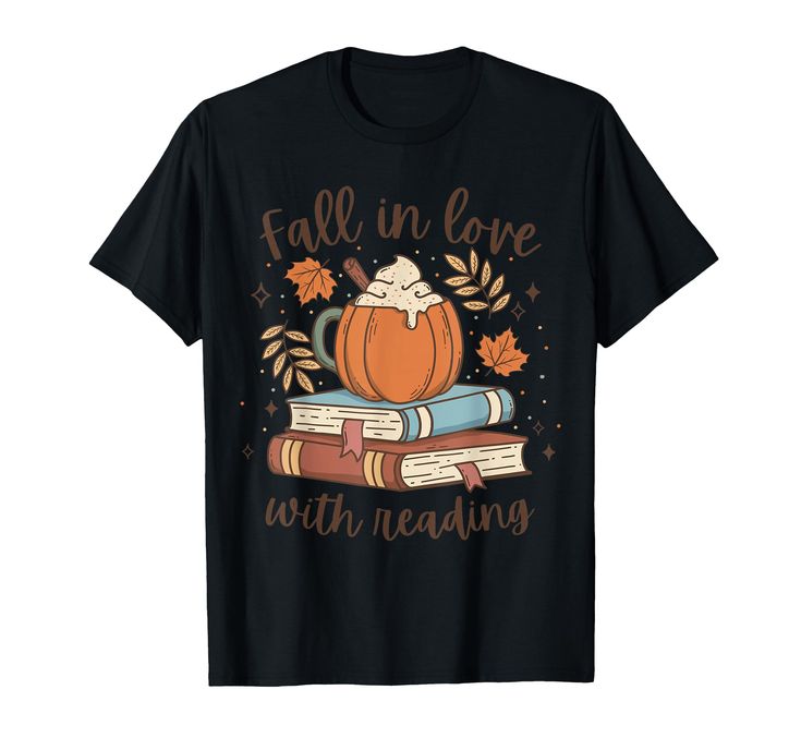 fall in love with reading t - shirt