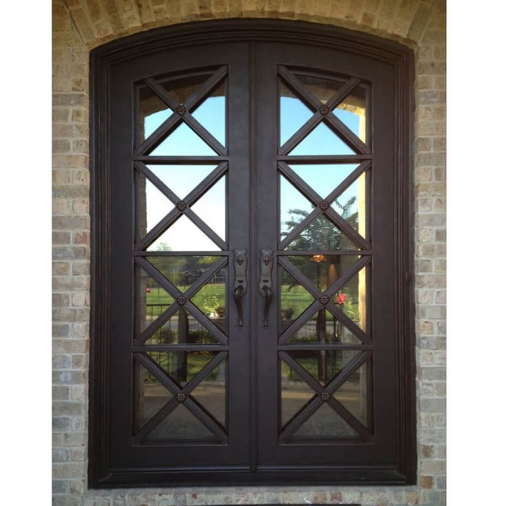 gloryirondoors contemporary design iron entry double doors with double pane tempered glass Front Door Inspiration, Front Door Styles, Iron Front Door, Iron Entry Doors, Iron Door Design, Black Front Doors, Gorgeous Doors, Double Front Doors, Casa Country