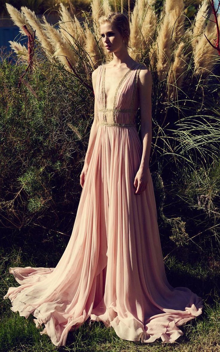 Women's Costarellos Spring Summer 2022 Collection | Moda Operandi Mint Gown, Black Tie Gowns, Drape Gowns, Illusion Tulle, Spring Summer 2022, Chiffon Gown, Asymmetrical Skirt, Summer 2022, Silk Chiffon