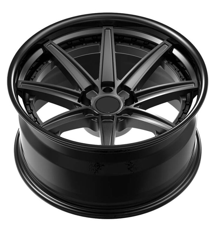 a black wheel on a white background