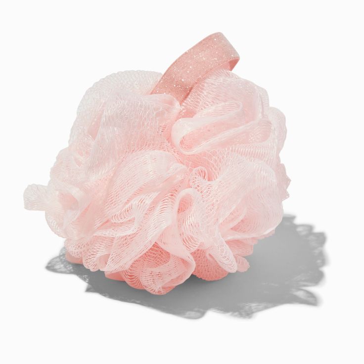 This pink loofah is perfect for getting you nice and clean! Add your soap to this loofah and enjoy the extra exfoliation. Material: Polyester - Claire's Pink Loofah Pink Shower Products, Shower Items, Bath Stuff, Shower Stuff, Shower Loofah, Bath Loofah, Soap With Loofah, Silicone Loofah, Pink Loofah