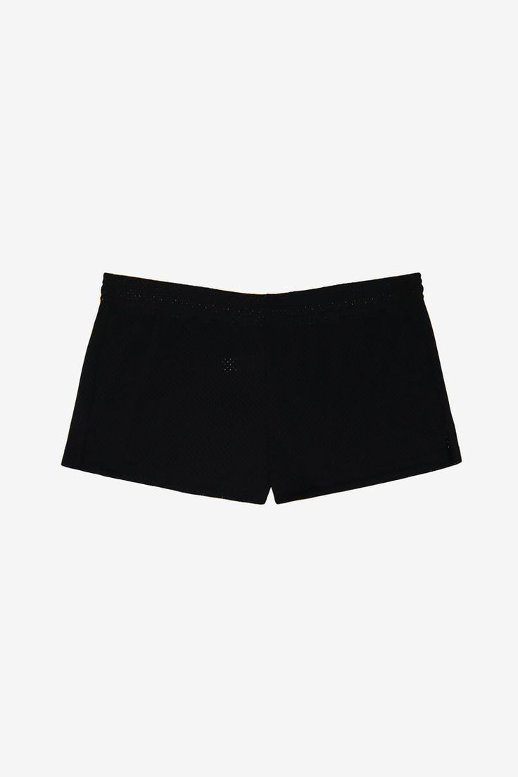 Mesh Shorts With Elastic Waistband, Micro-elastic Solid Shorts For Summer, Stretch Nylon Shorts For Beachwear, Black Boxer Briefs For Summer Workout, Black Summer Workout Boxer Briefs, Black Workout Boxer Briefs For Summer, Stretch Short Boxer Briefs For Poolside, Short Mesh Fitted Bottoms, Stretch Athletic Shorts For Poolside