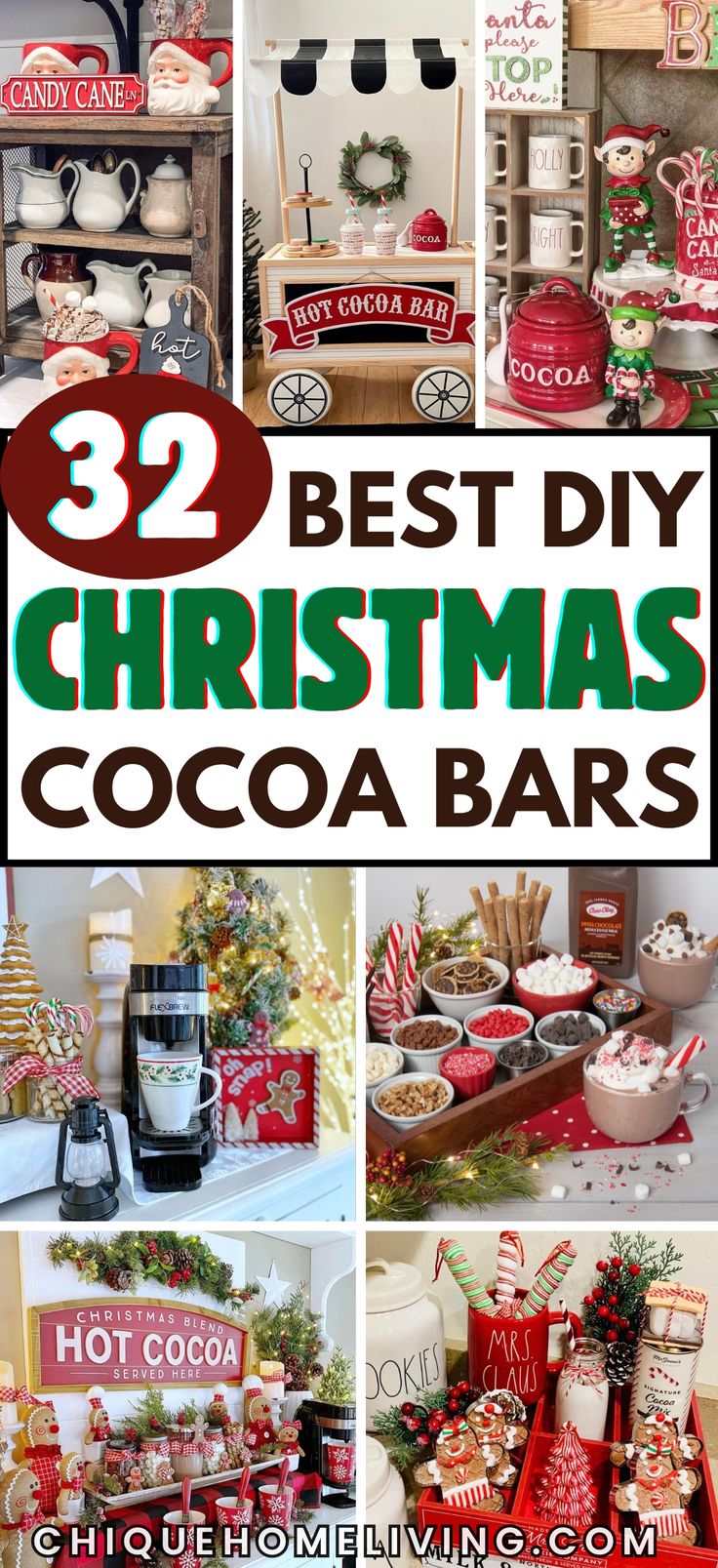 the best diy christmas cocoa bars