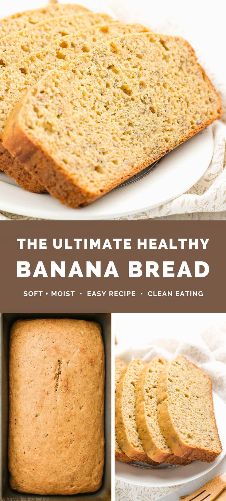 the ultimate healthy banana bread recipe that is so easy to make and tastes great for breakfast