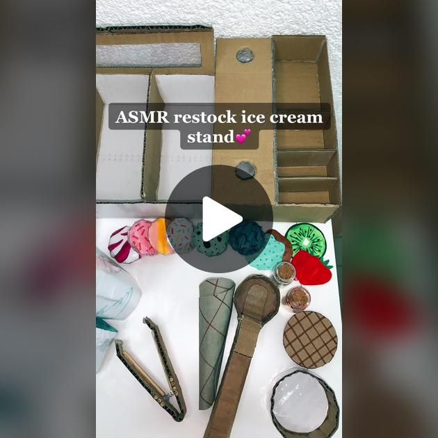 an assortment of assorted ice creams and other items are shown in this video