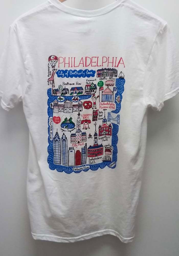 Philadelphia White Julie Gash Short Sleeve T Shirt - 17300525 White Graphic T-shirt For Game Day, White Collegiate Short Sleeve Sublimation Design, White Graphic Print T-shirt For Game Day, Collegiate Short Sleeve Shirt With Graphic Print, White Screen Print T-shirt For Game Day, White Collegiate Shirt For Fan Merchandise, White Pre-shrunk Sports Fan T-shirt, Pre-shrunk White Sports Fan T-shirt, White Sports Fan Shirt With Graphic Print