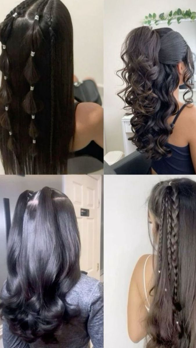 Hair Quinceanera, Κούρεμα Bob, Latina Hair, Hairstyle Examples, Hair Inspiration Long, Quinceanera Hairstyles, Hairstyles For Layered Hair, Quince Hairstyles, Fishtail Braid