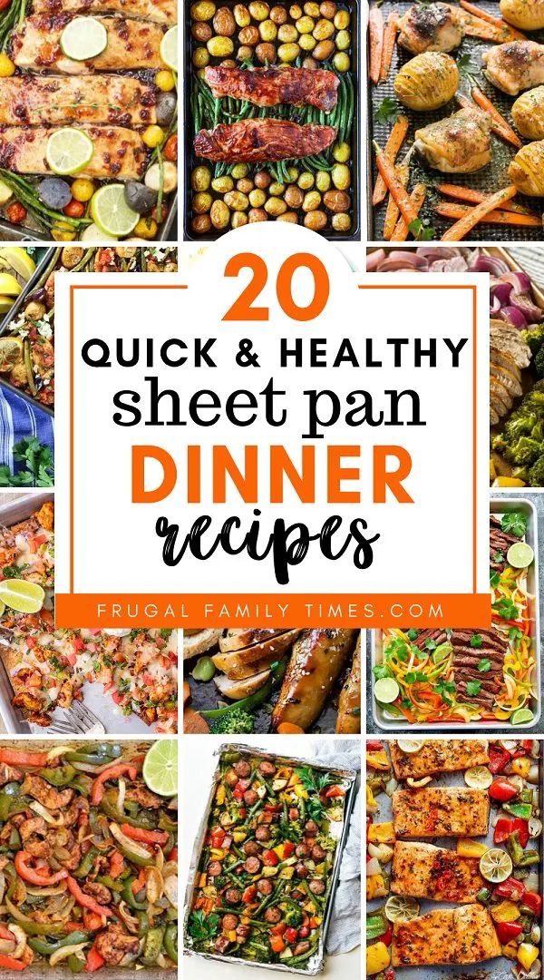 20 quick and healthy sheet pan dinner recipes