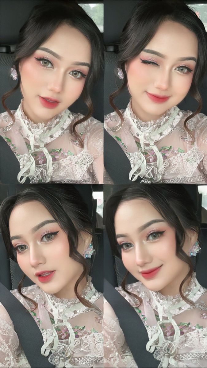 Make Up Looks Graduation, Look Make Up Korea, Look Make Up, Douyin Graduation Makeup, Make Up Perpisahan Sekolah, Make Up Wedding Korea, Make Up Korea Natural, Makeup Graduation Ideas, Make Up Perpisahan