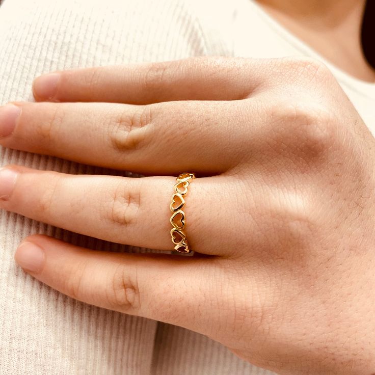 Excited to share the latest addition to my #etsy shop: 14K Heart Gold Ring | Rose Gold Heart Ring| Love Heart Ring | Muti Heart Ring | Gold Heart Ring | Love Ring | Dainty Ring| Gift for Her https://etsy.me/3B04KNc #gold #no #women #lovering #loveheartring #heartring # Gold Ring Latest Design For Women, Heart Shape Ring Design Gold, Gold Rings Simple Unique Indian, Latest Gold Ring Design For Women, Latest Ring Designs Gold For Women, Gold Ring Design For Women Latest Gold Ring Design For Women, Stylish Gold Rings For Women, Gold Ring Designs Unique, Finger Rings For Girls