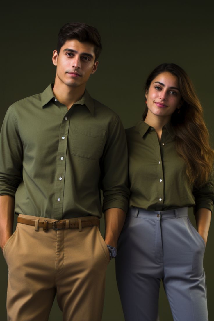 Olive Green Shirt with Khaki Pants Green Khaki Pants Outfit, Khaki Pants Outfits, Olive Green Shirt Outfit, Green Shirt Outfit, Green Shirt Outfits, Green Khaki Pants, Khaki Pants Outfit, Olive Green Shirt, Shirt Outfit Men