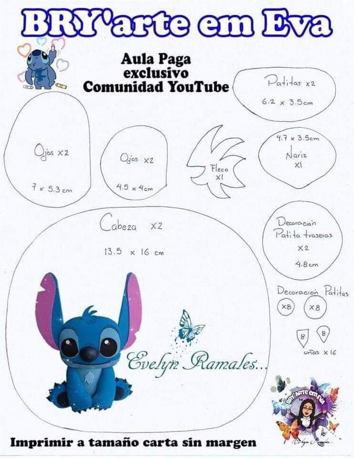 an image of a poster with the names of different characters in spanish and english on it