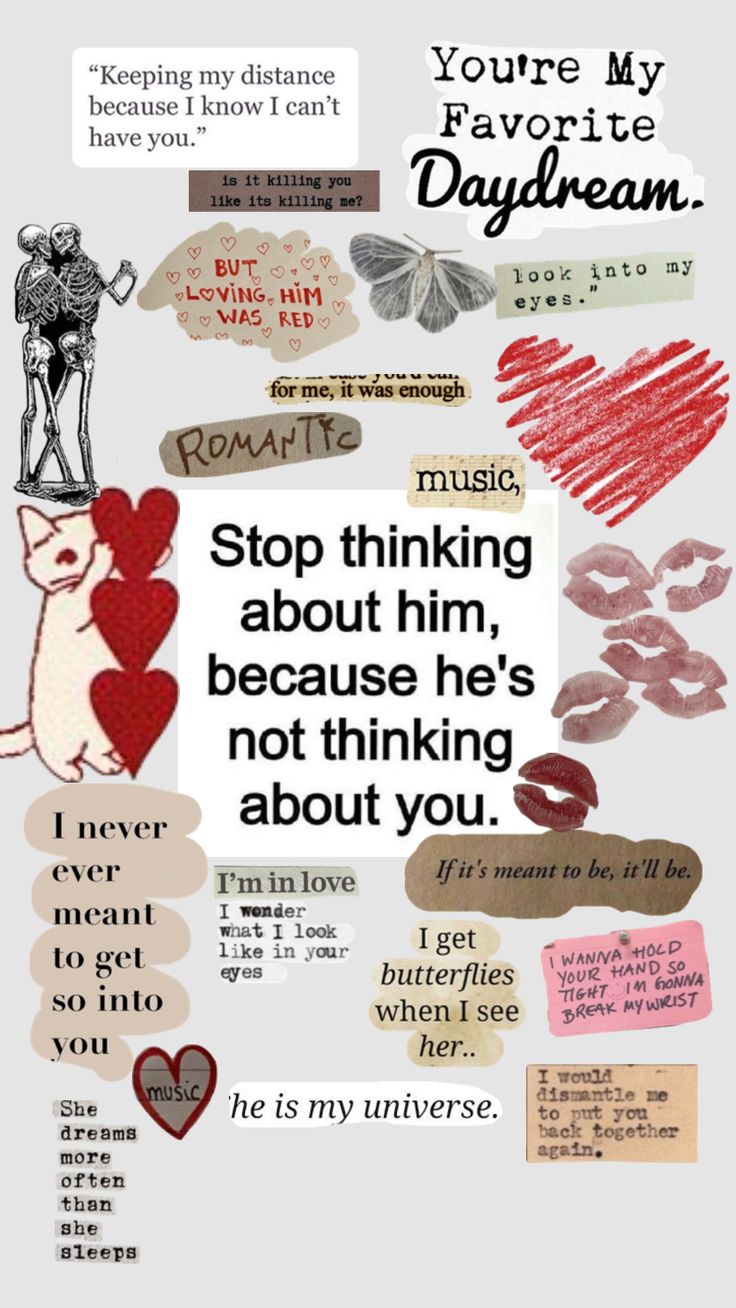 a poster with some words and pictures on it