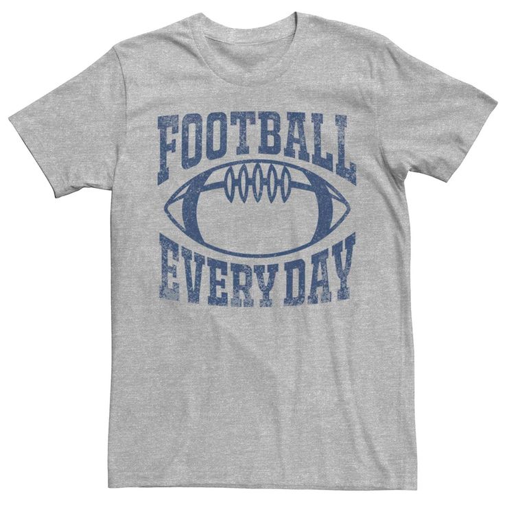 Express your love for your favorite sport with this football graphic tee. Express your love for your favorite sport with this football graphic tee. FABRIC & CARE Cotton, polyester Machine wash Imported Color: Med Grey. Gender: male. Age Group: adult. Material: Cotton / Poly. Screen Print T-shirt For Football Season, Football Season Sports Fan T-shirt With Screen Print, Sports Fan T-shirt For Football Season With Screen Print, Football Season Text Print T-shirt For Sports Events, Athletic Heather T-shirt For Game Day, Football Season Sports Fan T-shirt With Text Print, Sports Fan T-shirt With Text Print For Football Season, Pre-shrunk Athletic Heather T-shirt For Game Day, Football Season Team Spirit Graphic T-shirt