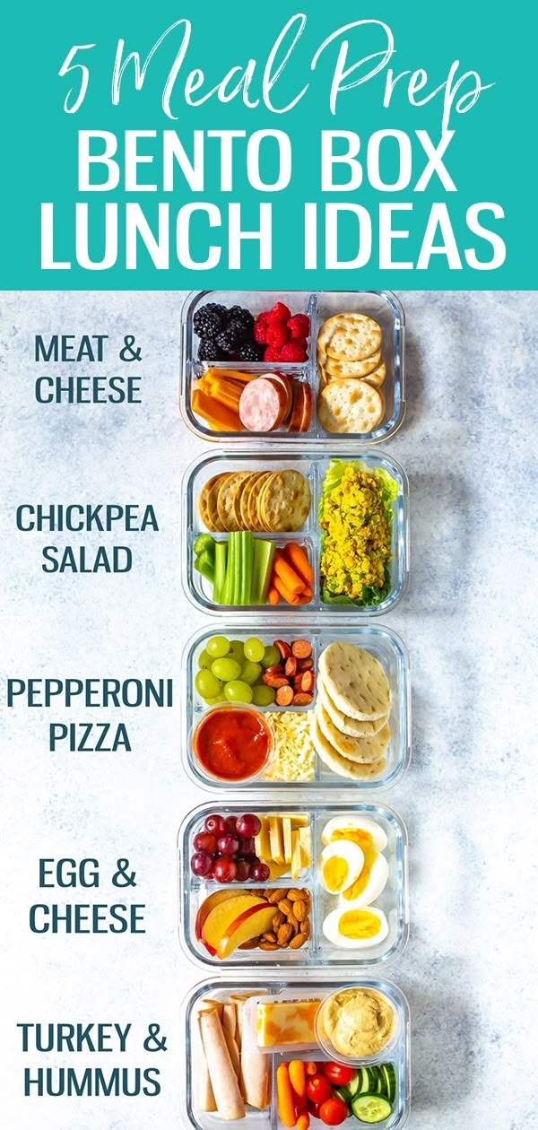 the meal prep lunch box is packed with different types of food