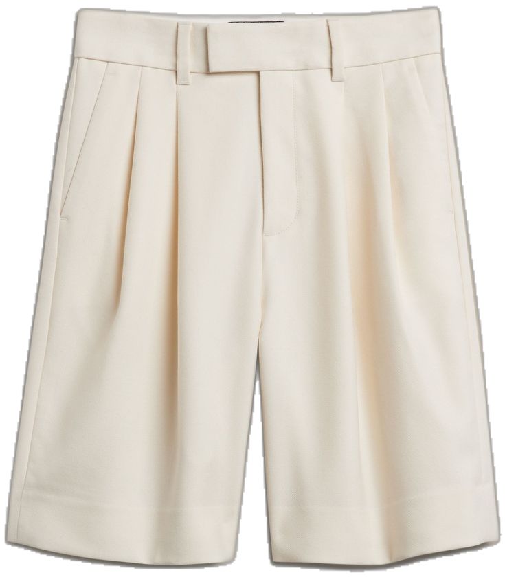 Elegant Bermuda Shorts For Workwear, Elegant Knee-length Spring Shorts, Elegant Knee-length Shorts With Belt Loops, Elegant Tailored Shorts, Elegant Short Length Pants With Belt Loops, Tailored Elegant Shorts, Elegant Short Pants With Belt Loops, Elegant Belt Loops Shorts, Elegant Beige Short Pants