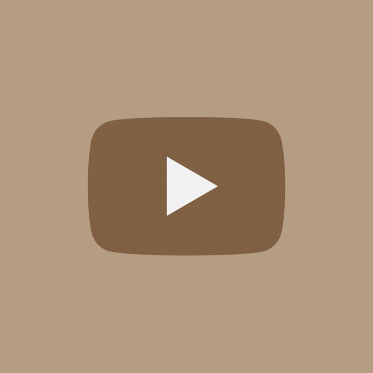 an image of a play button on a brown background with white arrow pointing to the right