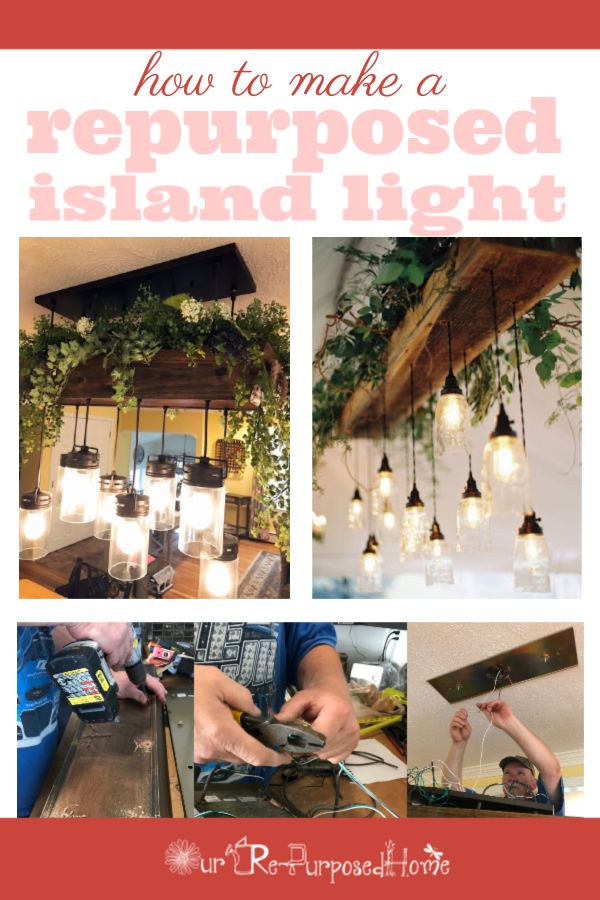 how to make a repurposed island light