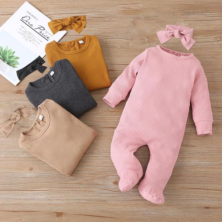 Material&Fabric:Cotton Suitable Season:Autumn Package included:1 Pieces Thickness of clothing:Regular Keyword Tag:Big Infant Headbands Ribbed Romper, Baby Overall, Solids For Baby, Solid Color Jumpsuits, Matching Headband, Long Sleeve Jumpsuit, Girls Rompers, Sleeved Romper