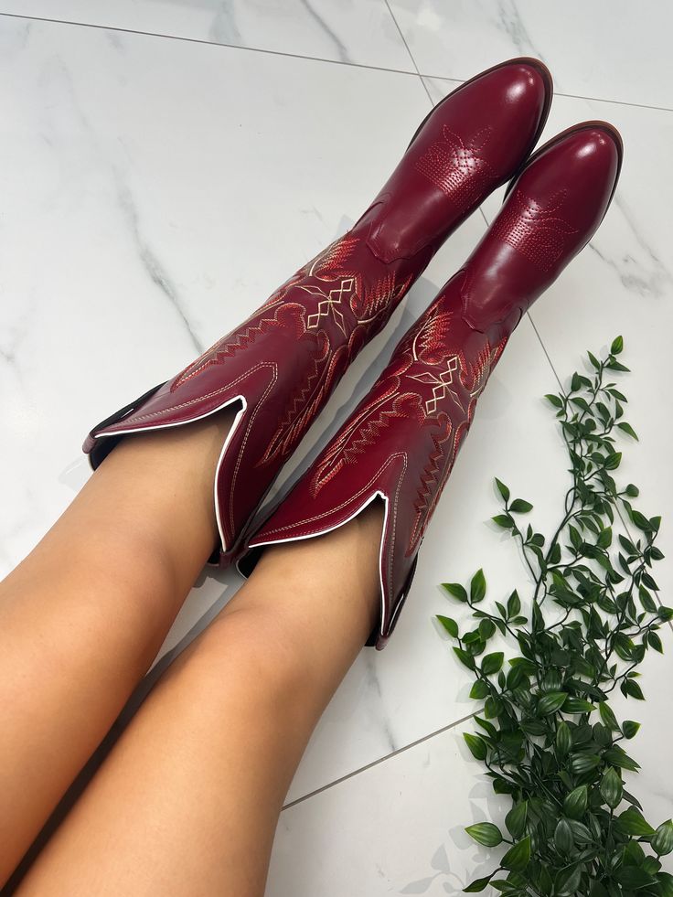 🤍Faster shipping on Diastudios.co.uk  Vegan 🌱 Sizes available: 3-8 UK sizing 🤍If you love these, check out my website, for discounts and new items: (Faster delivery for UK orders also available) diastudios.co.uk  🤍Discount code: 'NEWBIE' Red Western Heeled Boots With Snip Toe, Western Knee-high Boots With Round Toe, Western Style Knee-high Boots With Round Toe, Western Wide Calf Knee-high Boots For Rodeo, Western Style Knee-high Boots For Rodeo, Western Style Wide Calf Knee-high Boots For Rodeo, Western Heeled Boots For Winter Western-themed Events, Western-style Heeled Boots For Winter, Western Style Heeled Boots For Winter Events