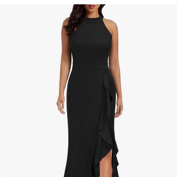 Brand New With Tags. Women’s Long Black Dress. Size Large. Ordered 2 For Wedding And Wore Other Missed Return Window Broadway Dress, Cocktail Dress For Women, Mermaid Cocktail, Seahorse Dress, Lela Rose Dress, Special Ocassion Dresses, Silky Maxi Dress, Black Cotton Dresses, Cocktail Night