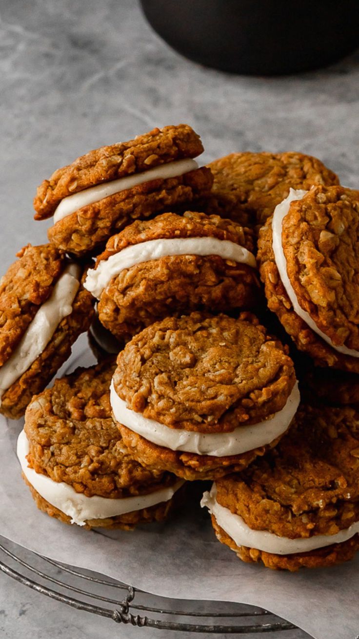 a pile of cookies sitting on top of a plate