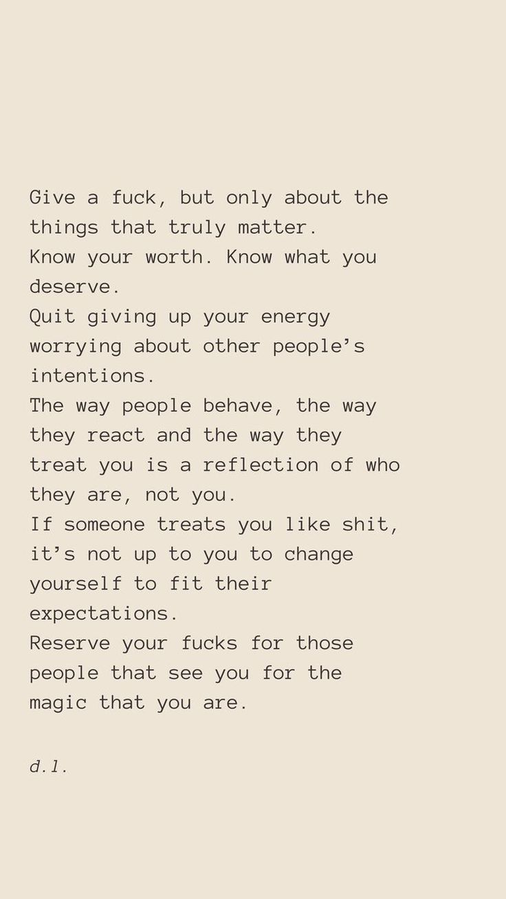 a poem written in black and white on a beige background with the words give a f k, but only about the things that truly matter