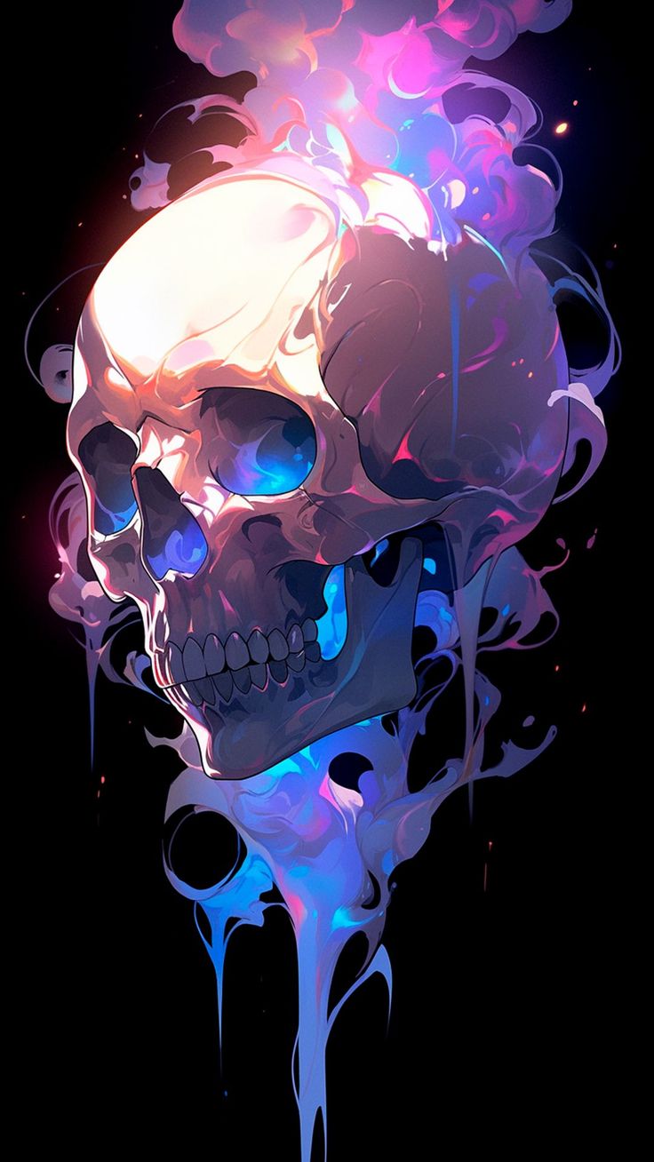 Free background 4k, hd wallpaper skull, paint, drops, art, smoke, background hd for pc & mobile 4k Wallpaper Iphone, Background 4k, 4k Hd Wallpaper, Skull Painting, Free Background, Skull Artwork, Background Hd, Skull Wallpaper, Dark Art Illustrations