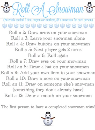 a snowman poem with instructions for how to make it