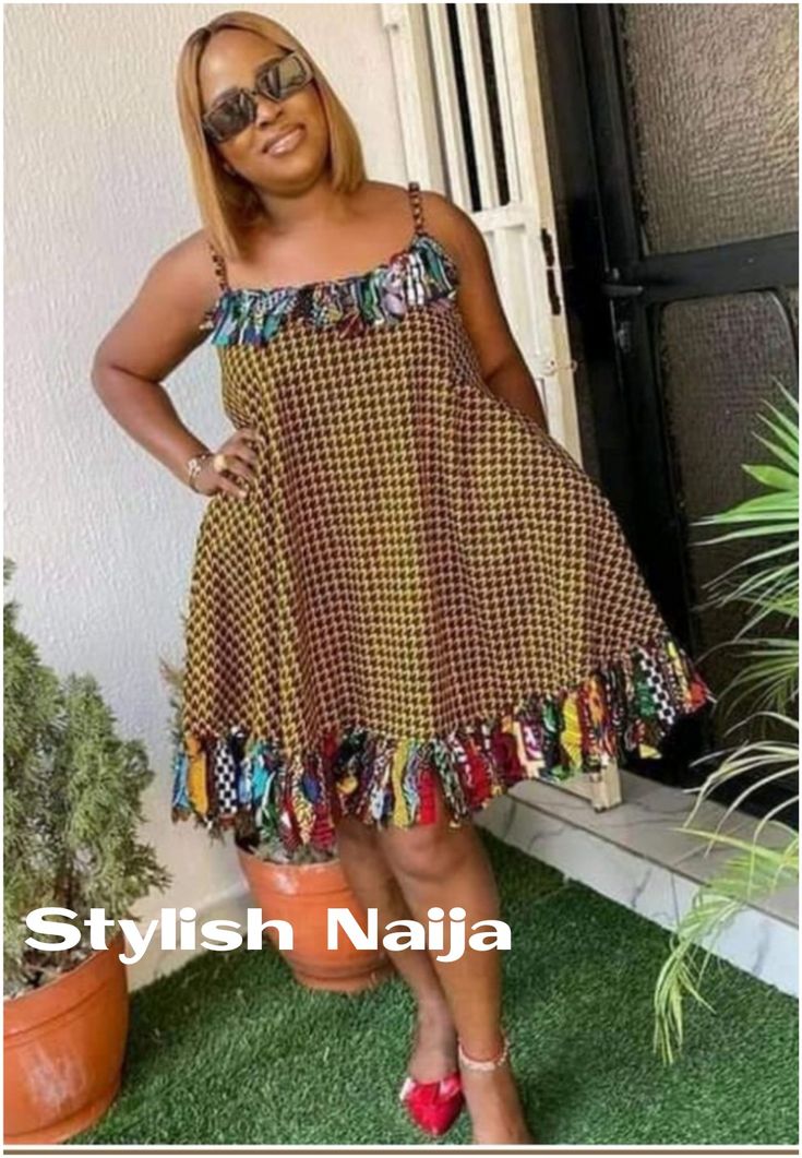 Trendy Ankara Circle Dress Styles You Should Consider. - Stylish Naija Short Ankara Dress, Dashiki Dress, African Fabric Dress, African Print Dress Ankara, African Dresses For Kids, Best African Dresses, Short African Dresses, African Fashion Skirts, Afrikaanse Mode