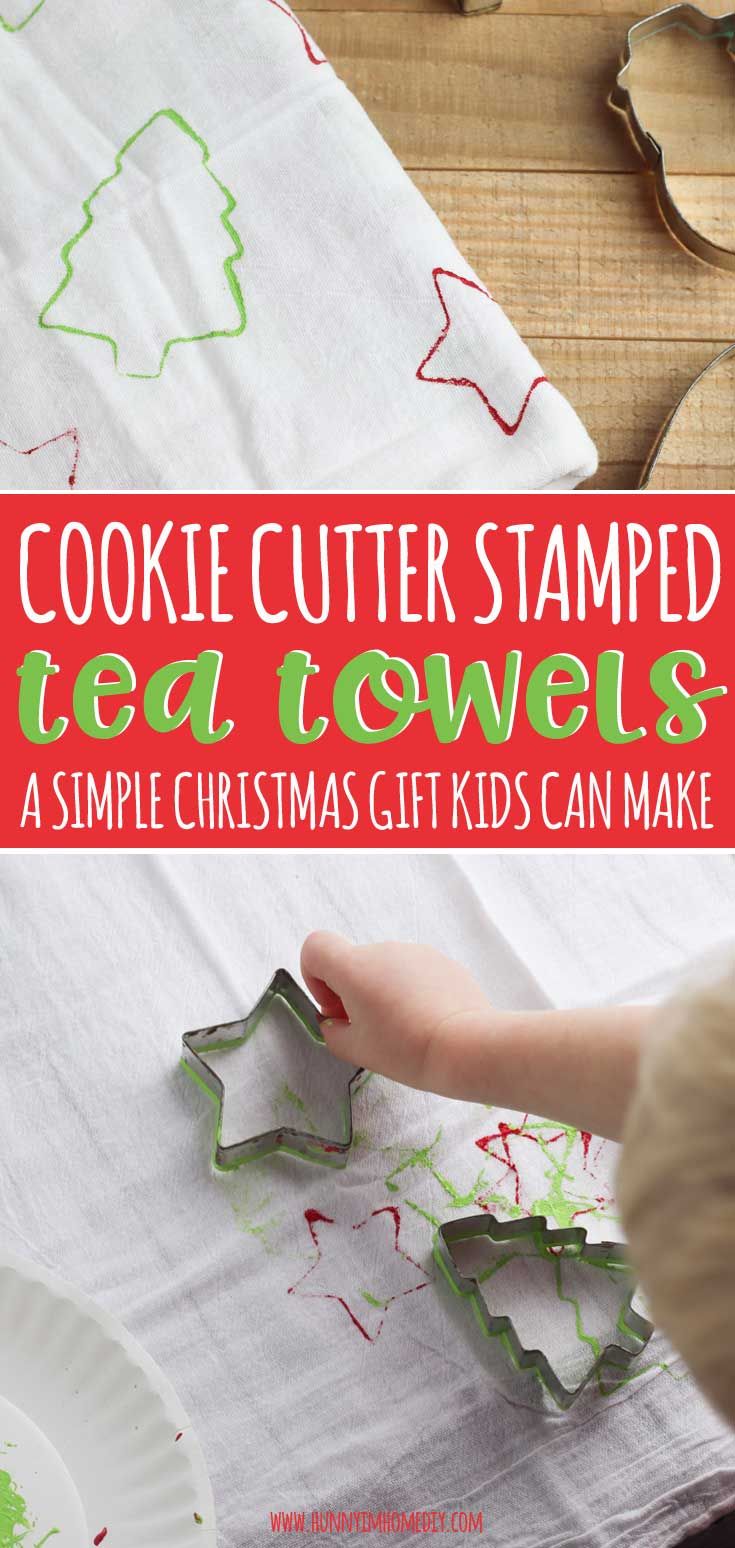 Christmas Gifts Kids Can Make, Preschool Christmas Gifts, Christmas Tea Towels, Gifts Kids Can Make, Diy Christmas Gifts For Kids, Parents Christmas, Toddler Christmas Gifts, Preschool Christmas Crafts, Christmas Gifts For Parents