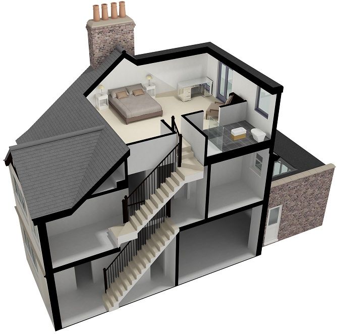 Loft Conversion Bedroom Dormer, Large Loft Conversion, Dormer Loft Conversion Layout, Rear Dormer Loft Conversion, Loft Conversion Ideas Dormer, Hip To Gable Loft Conversion Interior, Loft Conversion Bedroom Master Suite, Loft Conversion Ideas Layout, Loft Conversion Layout