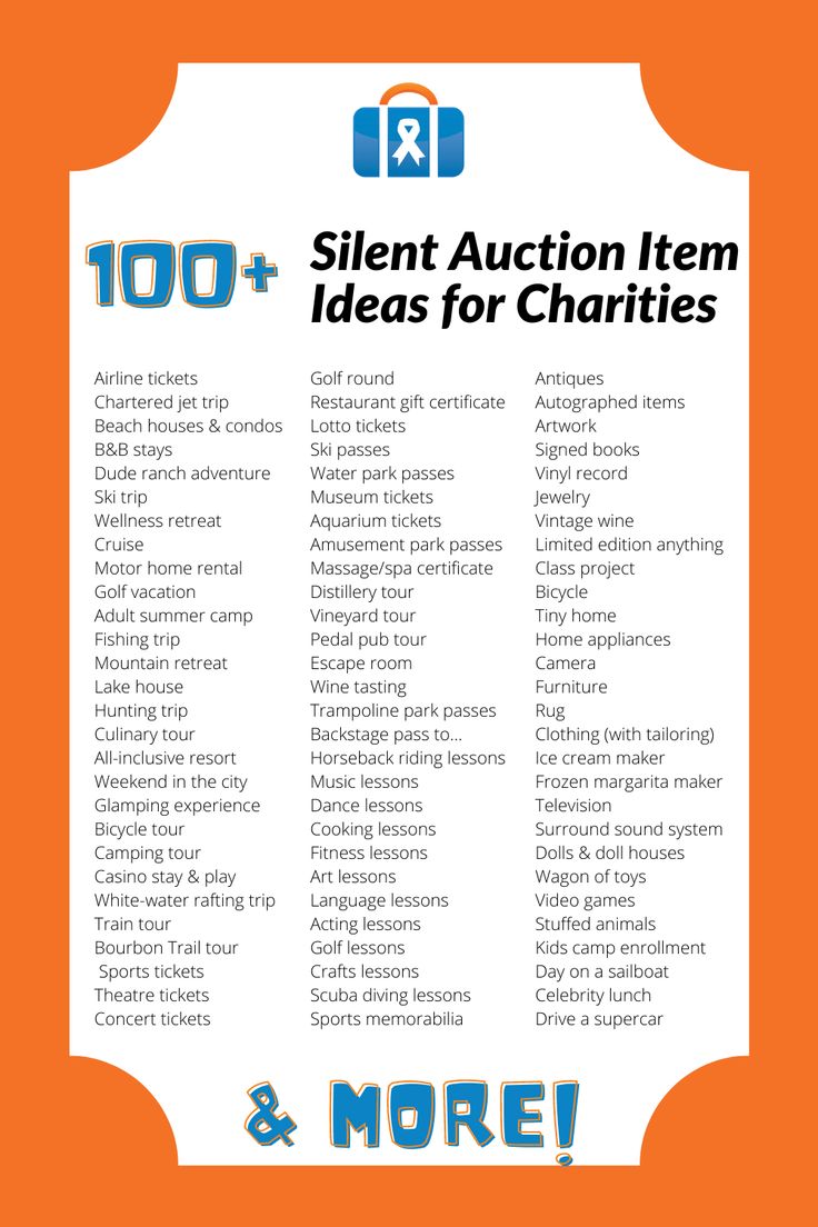 100 Silent Auction Item Ideas for Charities Pto Auction Ideas, Silent Auction Set Up Ideas, How To Host A Silent Auction, Silent Auction Gift Ideas, Big Ticket Silent Auction Items, Quarter Auction Ideas, Silent Auction Themes, Pto Silent Auction Ideas, Ideas For Silent Auction Items