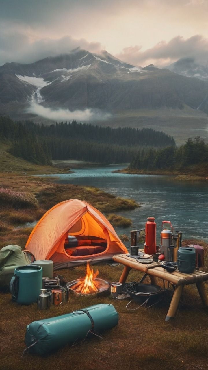 Tent Photography, Camping Illustration, Portable Gazebo, Birch Tree Art, Camping Inspiration, Oneplus Wallpapers, Camping Places, Backyard Camping, Camping Shower