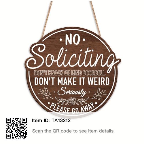 No Solicitors Sign, No Soliciting Signs, Home Wooden Signs, No Soliciting, Hello Sign, House Front Door, Front Door Signs, Ring Doorbell, Kind Reminder