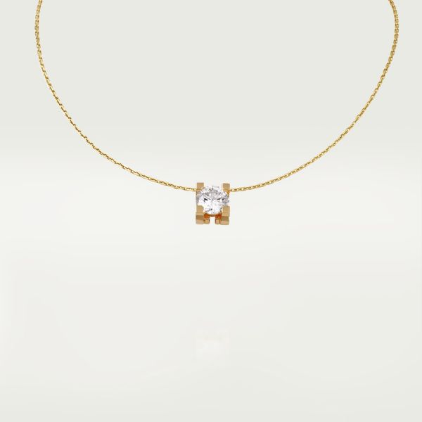 Cartier - C de Cartier necklace - Necklace Woman Gold/Diamond - C Cartier necklace, yellow gold 750/1000, set with a brilliant-cut diamond available in 0.50 to 0.79 carats and 1.00 to 1.99 carats. Please note that the carat weight, number of stones and product dimensions will vary based on the size of the creation you order. For detailed information please contact us. Necklace Woman, Cartier Necklace, Necklace Necklace, Brilliant Cut Diamond, The Creation, Cartier, Gold Diamond, Womens Necklaces, Yellow Gold