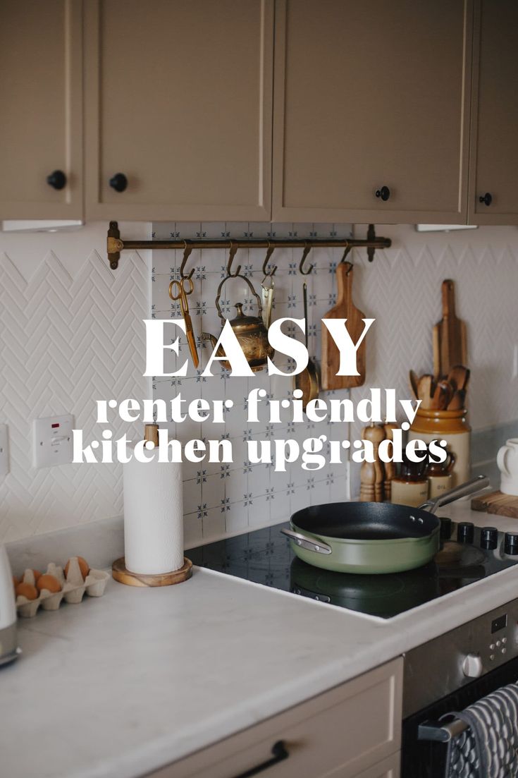 the kitchen is clean and ready to be used as an appliance for cooking