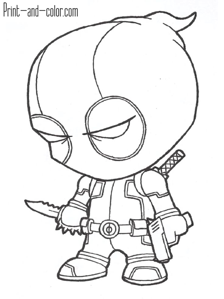 Deadpool Kawaii, Deadpool Coloring Pages, Deadpool Birthday, Deadpool Cartoon, Lego Deadpool, Deadpool Drawing, Cool Cartoon Drawings, Superhero Coloring Pages, Cartoon Drawings Of People