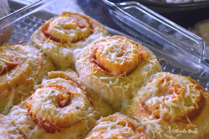 there are many different types of pastries in the tray