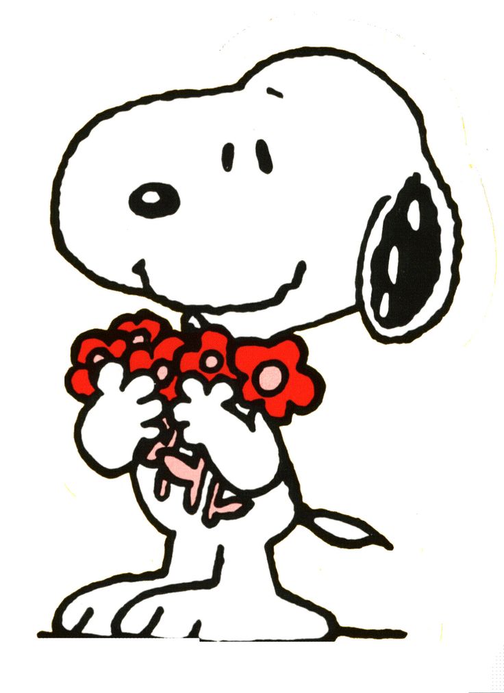 a cartoon character holding flowers in his hands